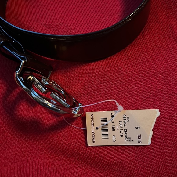 NWT Vintage Gucci Womens Brown Leather Push Lock GG Buckle Belt Size 28 - Picture 4 of 7